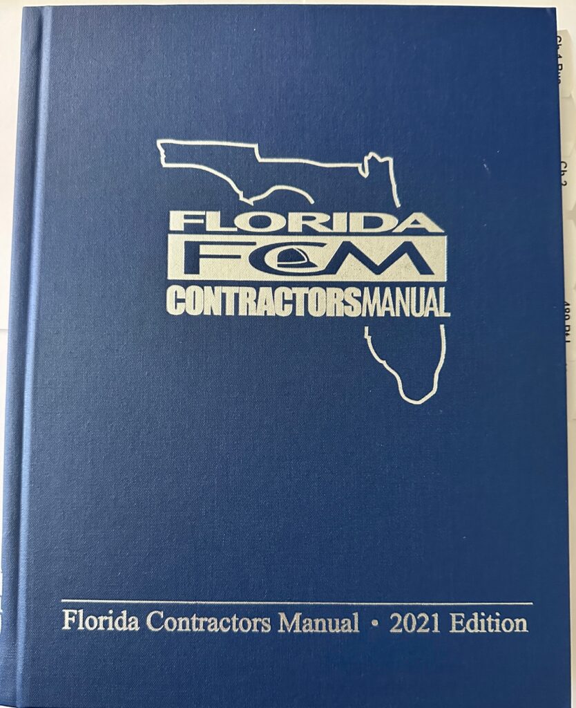 2021 Florida Contractor’s Manual, for State Exams License Exam