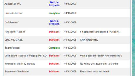 application status inquiry